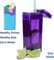 Precidio Design Drink in the Box Eco-Friendly Reusable Juice Box Container, 12 ounce, Blue
